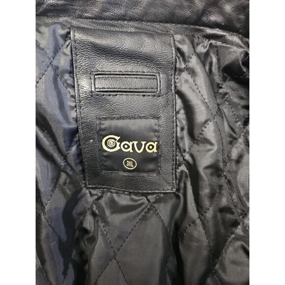 Cava Harley-Davidson Motorcycles Legendary Leather Jacket Black Size 3XL Zip - Picture 5 of 8